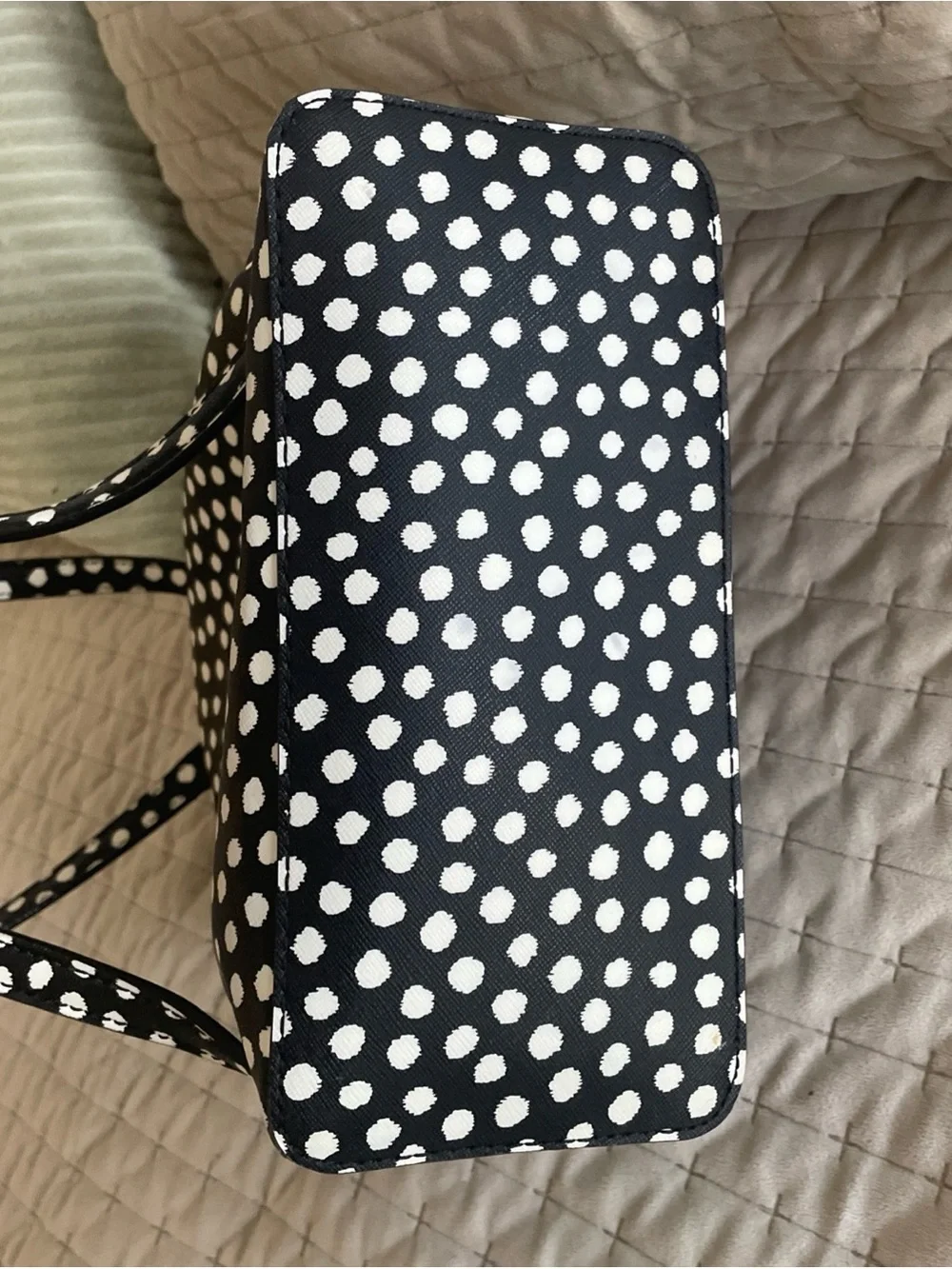 kate spade Black and White Polka Dot Mini Backpack